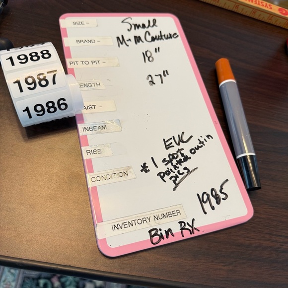 M M Couture Miss Me Rust Blouse w/Ruffle Chest & Smocked Sleeves & Bow Tie Sz M - Picture 14 of 14